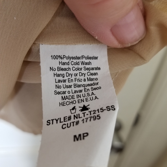 MONTERI MP toupe stripe adjustable spaghetti strap camisole blouse - Picture 7 of 7